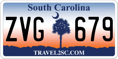 SC license plate ZVG679