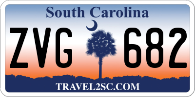 SC license plate ZVG682