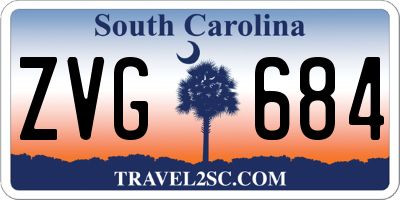 SC license plate ZVG684