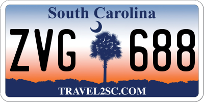 SC license plate ZVG688