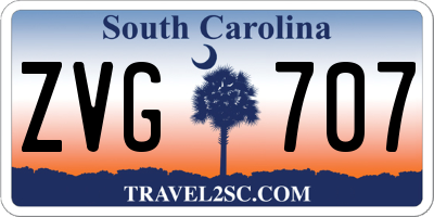SC license plate ZVG707