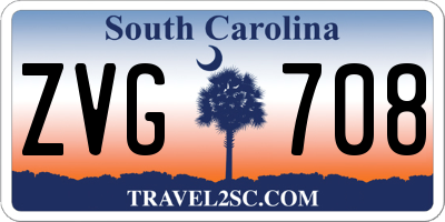 SC license plate ZVG708