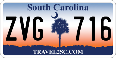 SC license plate ZVG716