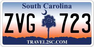 SC license plate ZVG723