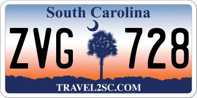 SC license plate ZVG728