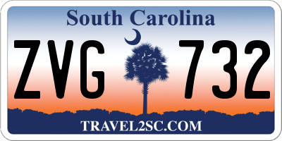 SC license plate ZVG732