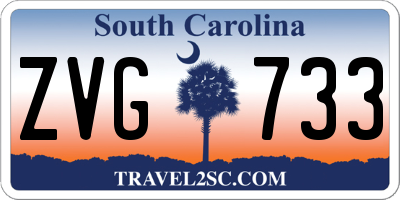 SC license plate ZVG733