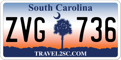 SC license plate ZVG736