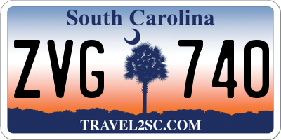 SC license plate ZVG740