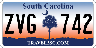 SC license plate ZVG742