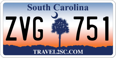 SC license plate ZVG751