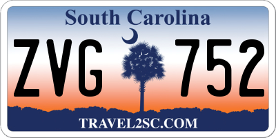 SC license plate ZVG752