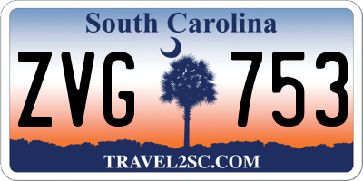 SC license plate ZVG753