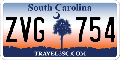 SC license plate ZVG754
