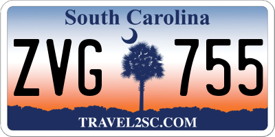 SC license plate ZVG755
