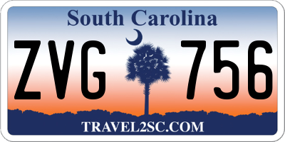 SC license plate ZVG756