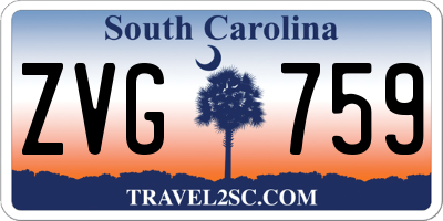 SC license plate ZVG759