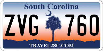 SC license plate ZVG760