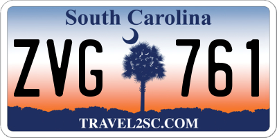 SC license plate ZVG761