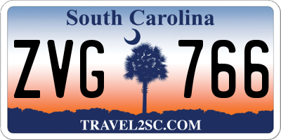 SC license plate ZVG766