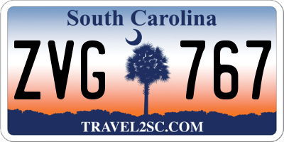 SC license plate ZVG767