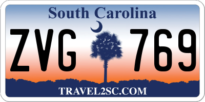 SC license plate ZVG769