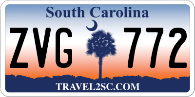 SC license plate ZVG772