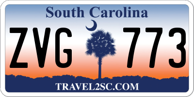 SC license plate ZVG773