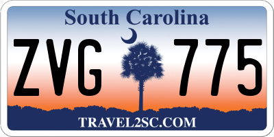SC license plate ZVG775
