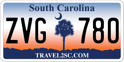 SC license plate ZVG780