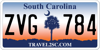 SC license plate ZVG784
