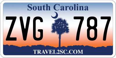 SC license plate ZVG787