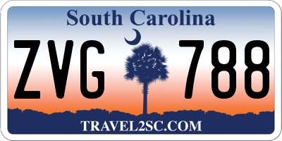 SC license plate ZVG788