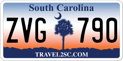 SC license plate ZVG790