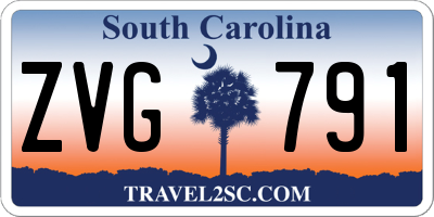 SC license plate ZVG791