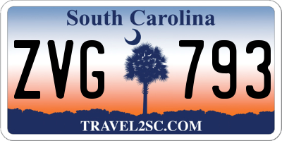 SC license plate ZVG793