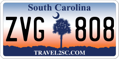 SC license plate ZVG808