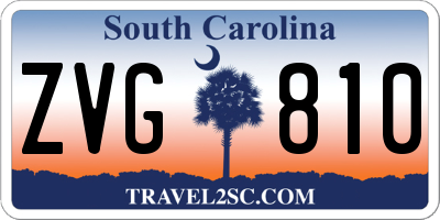 SC license plate ZVG810