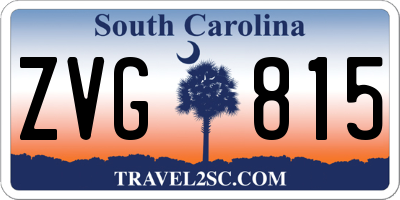 SC license plate ZVG815