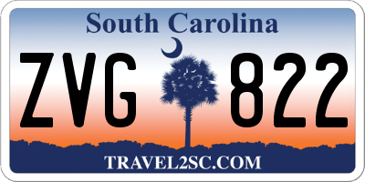SC license plate ZVG822