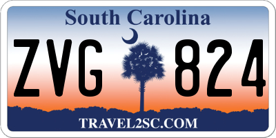 SC license plate ZVG824