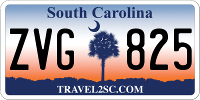 SC license plate ZVG825