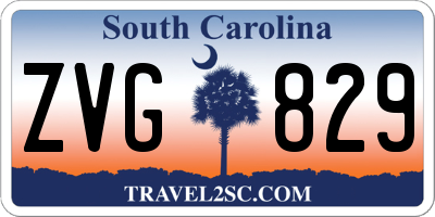 SC license plate ZVG829