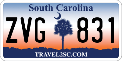 SC license plate ZVG831