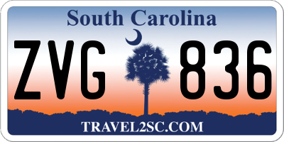 SC license plate ZVG836