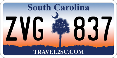 SC license plate ZVG837