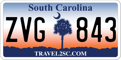 SC license plate ZVG843