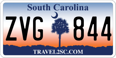 SC license plate ZVG844