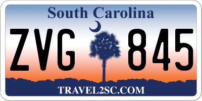 SC license plate ZVG845