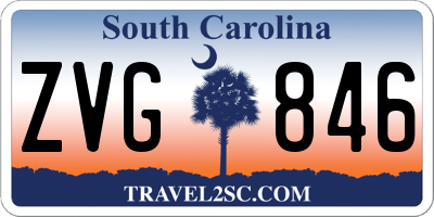 SC license plate ZVG846